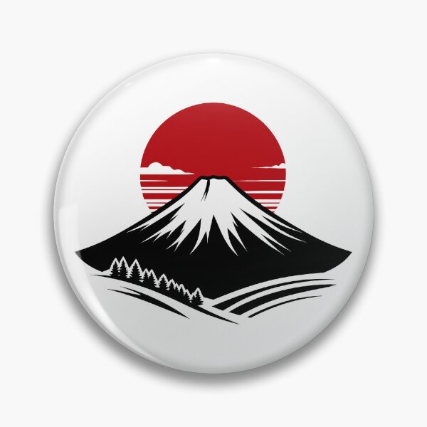 Item preview, Mt. Fuji with Red Sun + Forest designed and sold by DesignsByKazu.