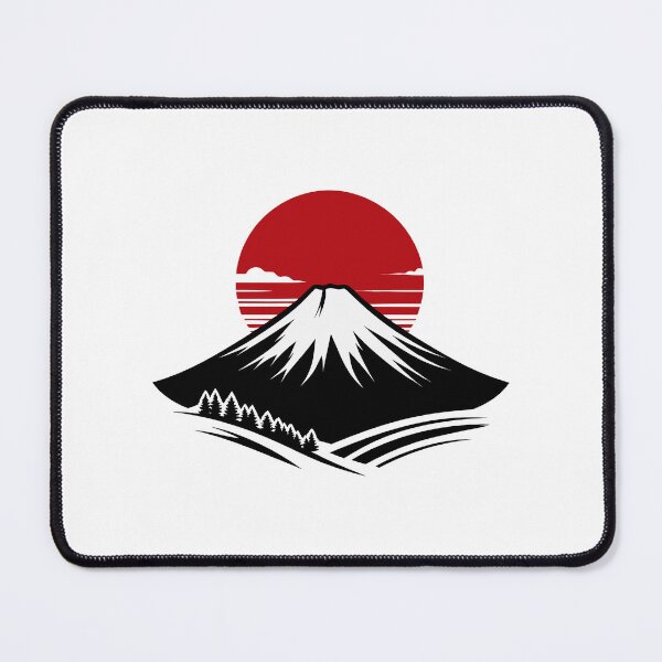 Item preview, Mt. Fuji with Red Sun + Forest designed and sold by DesignsByKazu.