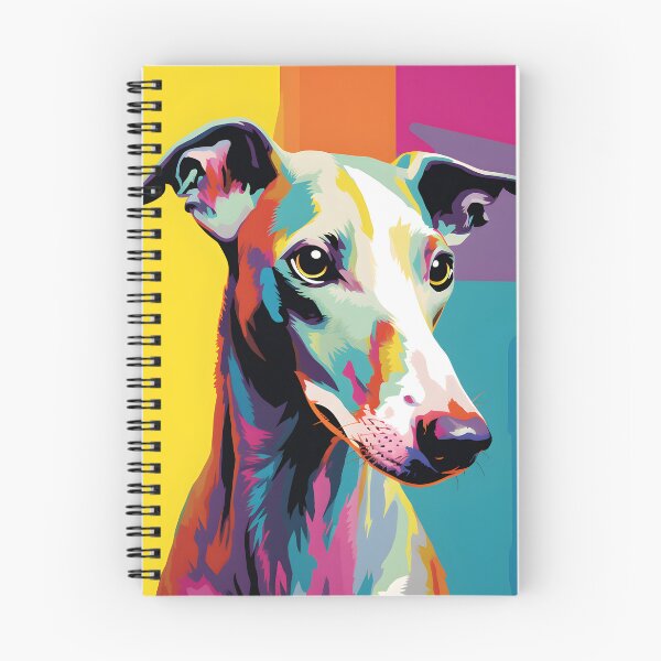 Item preview, greyhound dog portraits drawing. animal colorful. Animal throw pillow.  designed and sold by formform.