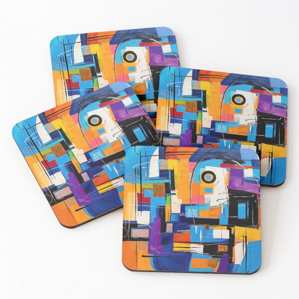 Item preview, The Fiesta Collection - Vibrant Modern Art Bold Abstract Eccentric geometric Design  designed and sold by NortonArt.