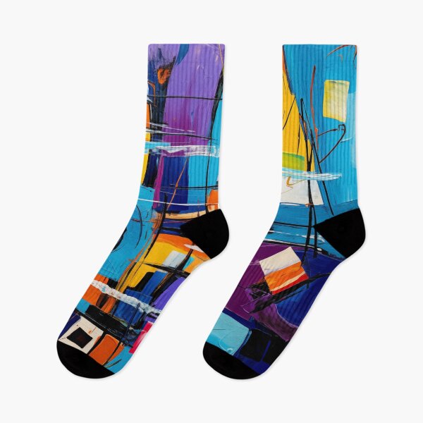 Aperçu de l'œuvre La collection Fiesta - Art moderne vibrant, design géométrique excentrique abstrait audacieux créée et vendue par NortonArt.