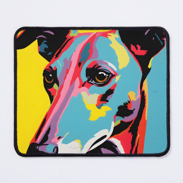 Item preview, greyhound dog portraits drawing. animal colorful. Animal throw pillow.  designed and sold by formform.