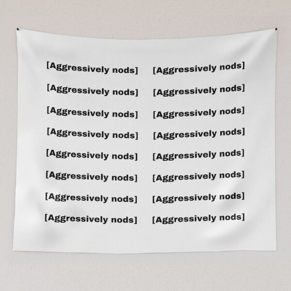 Item preview, [Aggressively Nods] |16 pcs sticker pack| designed and sold by SeaNympth.