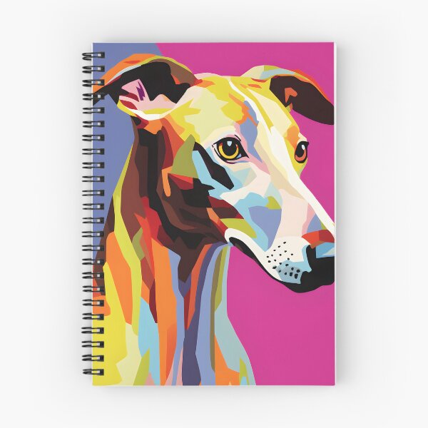 Item preview, greyhound dog portraits drawing. animal colorful. Animal throw pillow.  designed and sold by formform.
