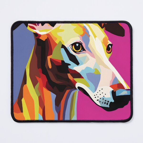 Item preview, greyhound dog portraits drawing. animal colorful. Animal throw pillow.  designed and sold by formform.