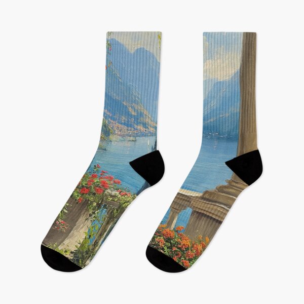 Item preview, A view of Lake Como, Italy from the villa balcony designed and sold by ArtWanderDesign.