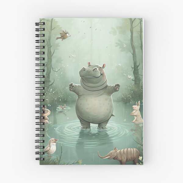 Item preview, Graceful Hippo Ballet designed and sold by cute-animals99.