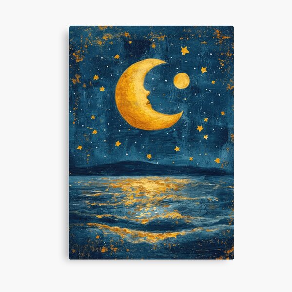 Item preview, Moon Sea Maritime Waves Ocean designed and sold by ArtHouseNiklas.