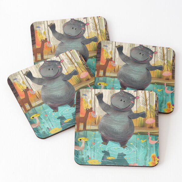 Item preview, Graceful Hippo Ballet designed and sold by cute-animals99.
