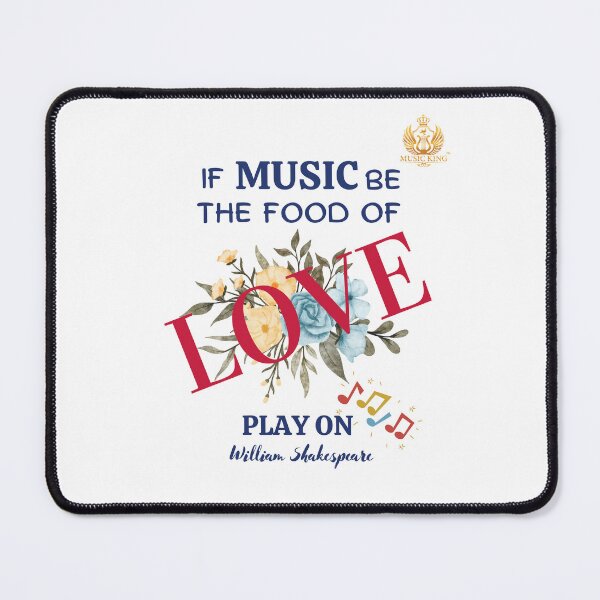 Item preview, Music and Love Quotation by Shakespeare designed and sold by MUSIC KING.