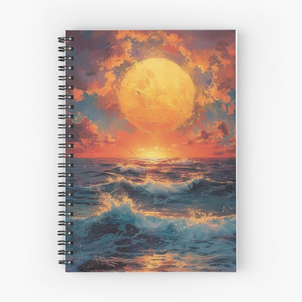 Item preview, Maritime moon waves sea ocean designed and sold by ArtHouseNiklas.