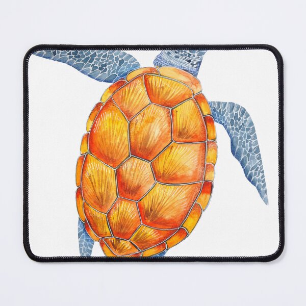 Item preview, sea turtle water color designed and sold by supervibesonly.