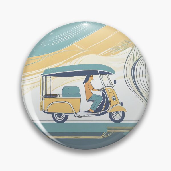 Item preview, Golden Hour Tuk Tuk Trip Art Print designed and sold by pod24.