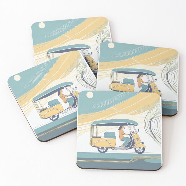 Item preview, Golden Hour Tuk Tuk Trip Art Print designed and sold by pod24.