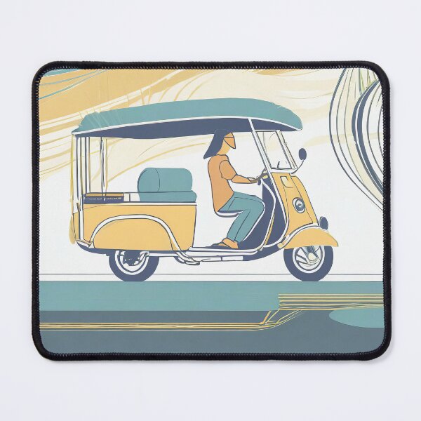 Item preview, Golden Hour Tuk Tuk Trip Art Print designed and sold by pod24.