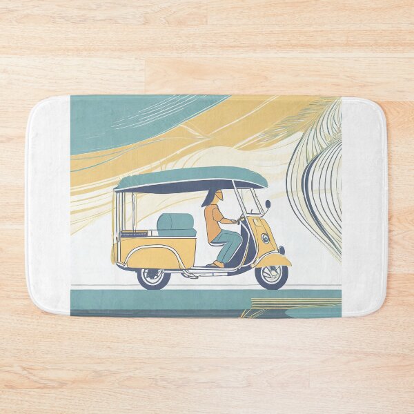 Item preview, Golden Hour Tuk Tuk Trip Art Print designed and sold by pod24.