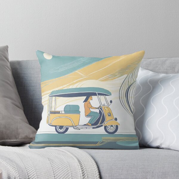 Item preview, Golden Hour Tuk Tuk Trip Art Print designed and sold by pod24.