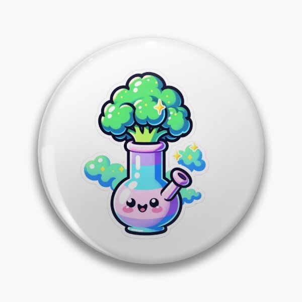 Item preview, Broccoli Bong Cute Stoner Girl designed and sold by StonerAlienShop.