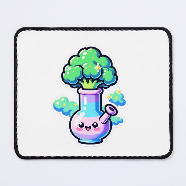 Item preview, Broccoli Bong Cute Stoner Girl designed and sold by StonerAlienShop.