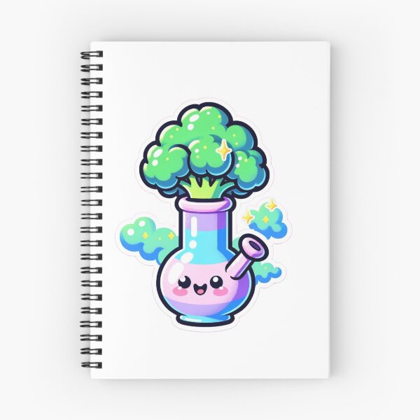 Item preview, Broccoli Bong Cute Stoner Girl designed and sold by StonerAlienShop.