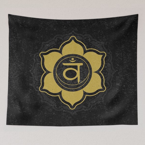 Item preview, Sacral Chakra Mandala - Coal + Saffron designed and sold by Irene Estelle.