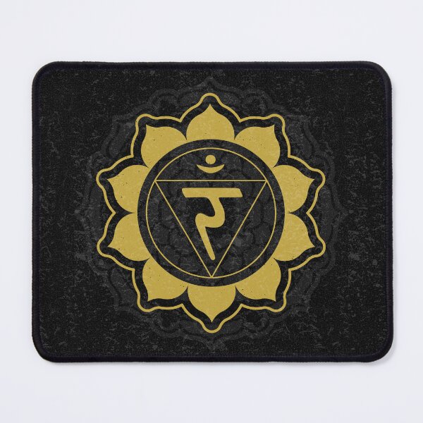 Item preview, Solar Plexus Chakra Mandala - Coal + Saffron designed and sold by Irene Estelle.