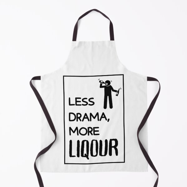 Item preview, Less Drama more Liquor Funny Alcohol designed and sold by mkzmerch.