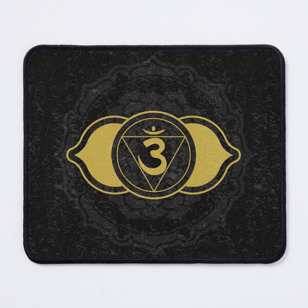 Item preview, Third Eye Chakra Mandala - Coal + Saffron designed and sold by Irene Estelle.