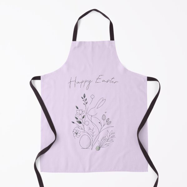 Item preview, Happy Easter, Monochrome Floral Elegance designed and sold by Hibiskusmond.