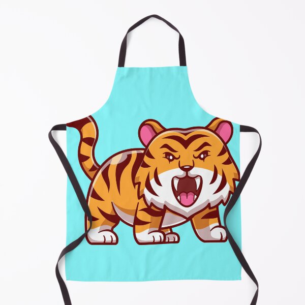 Item preview, "Roaring Majesty: Free Cute Tiger Cartoon Vector" designed and sold by hjian8219.