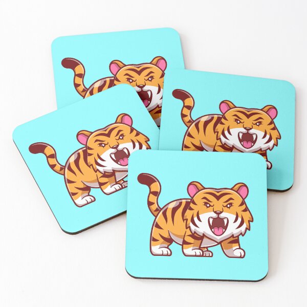 Item preview, "Roaring Majesty: Free Cute Tiger Cartoon Vector" designed and sold by hjian8219.