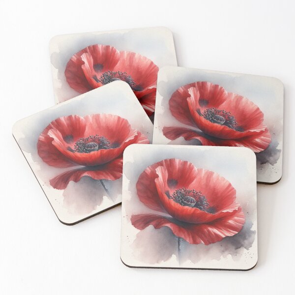 Item preview, Single poppy flower designed and sold by CardsStudio.