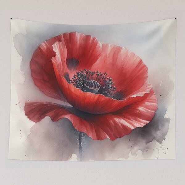 Item preview, Single poppy flower designed and sold by CardsStudio.