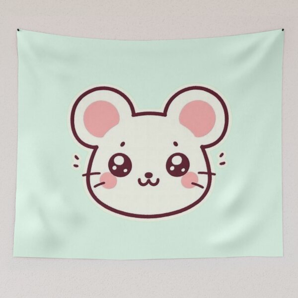 Item preview, Cute mouse face stamp designed and sold by Culmika.