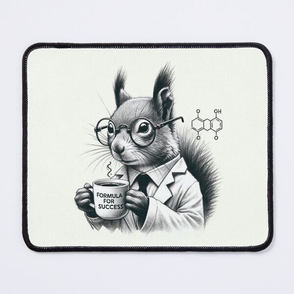 Item preview, "Formula for Success" - Scholarly Squirrel with Coffee designed and sold by RuyaFab.