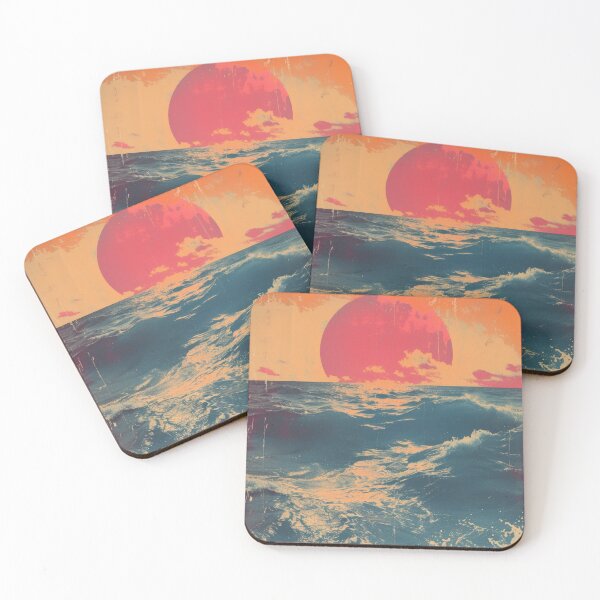 Item preview, Sea Moon Maritime Waves Ocean designed and sold by ArtHouseNiklas.
