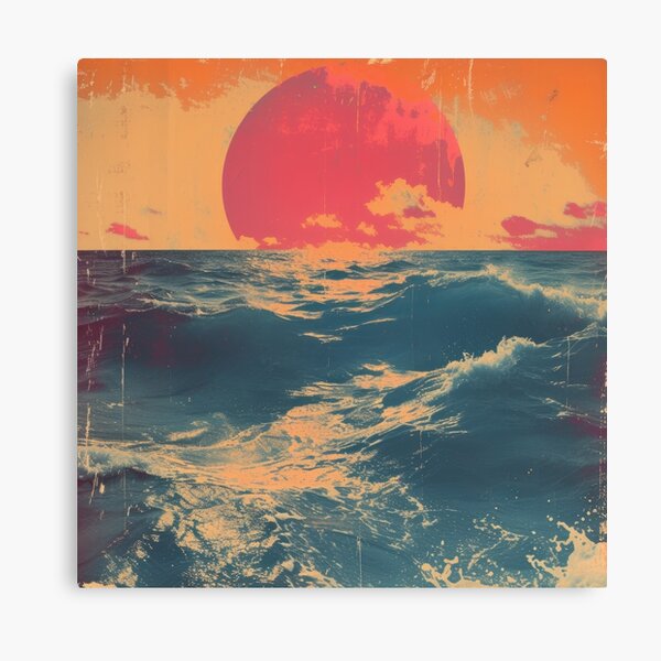 Item preview, Sea Moon Maritime Waves Ocean designed and sold by ArtHouseNiklas.