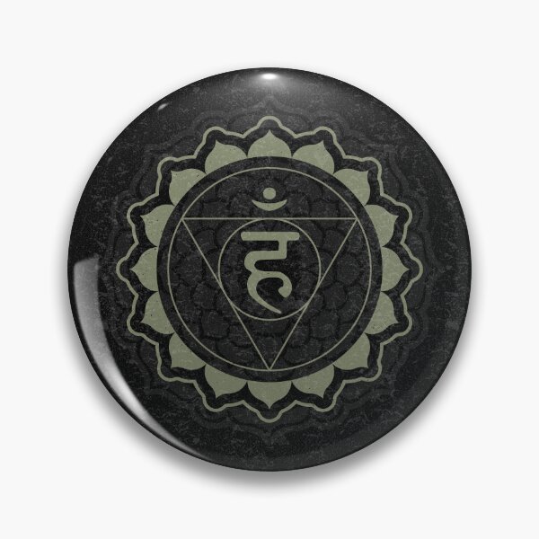 Item preview, Throat Chakra Mandala - Coal + Sage designed and sold by Irene Estelle.