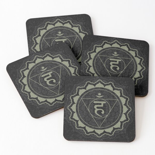 Item preview, Throat Chakra Mandala - Coal + Sage designed and sold by Irene Estelle.