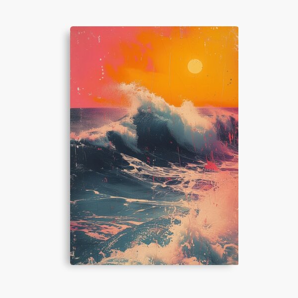 Item preview, Sea Maritime Waves Ocean Moon designed and sold by ArtHouseNiklas.