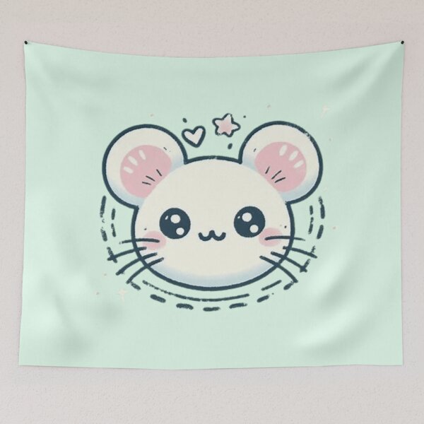 Item preview, Cute mouse face stamp designed and sold by Culmika.
