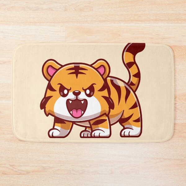 Item preview, Tiny Roar: Cute Baby Tiger Cartoon Vector designed and sold by hjian8219.