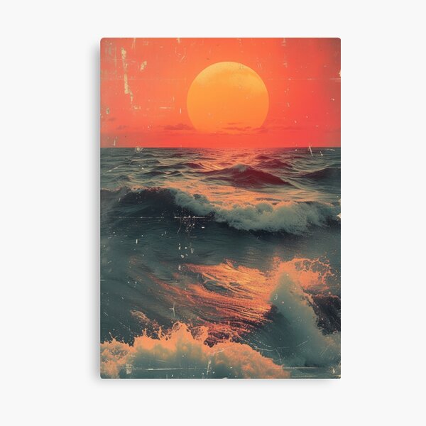 Item preview, Sea Moon Maritime Waves Ocean designed and sold by ArtHouseNiklas.