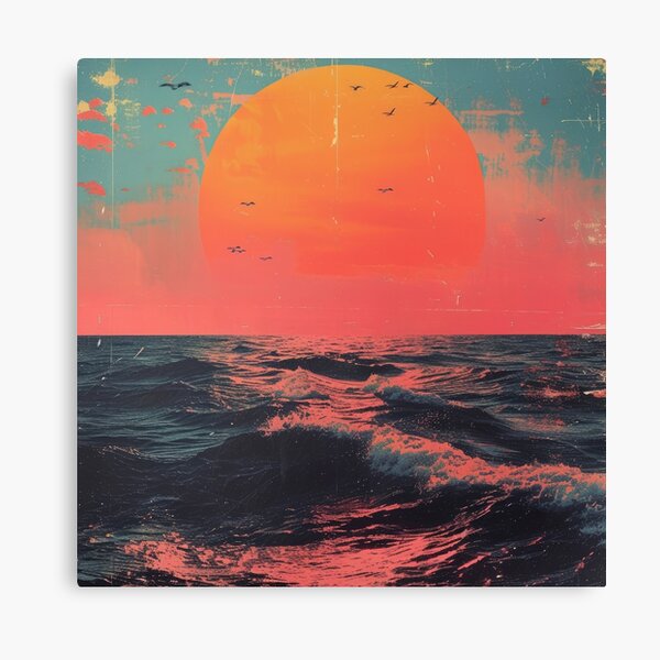 Item preview, Sea Moon Maritime Waves Ocean designed and sold by ArtHouseNiklas.