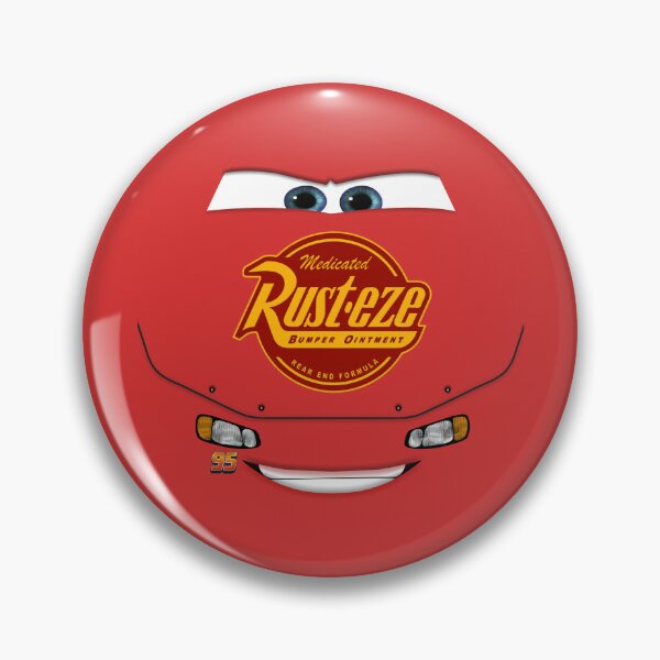 Item preview, Lightning McQueen's Sponsor's Logo From Rust-eze Medicated Bumper Ointment designed and sold by MagicalWardrobe.