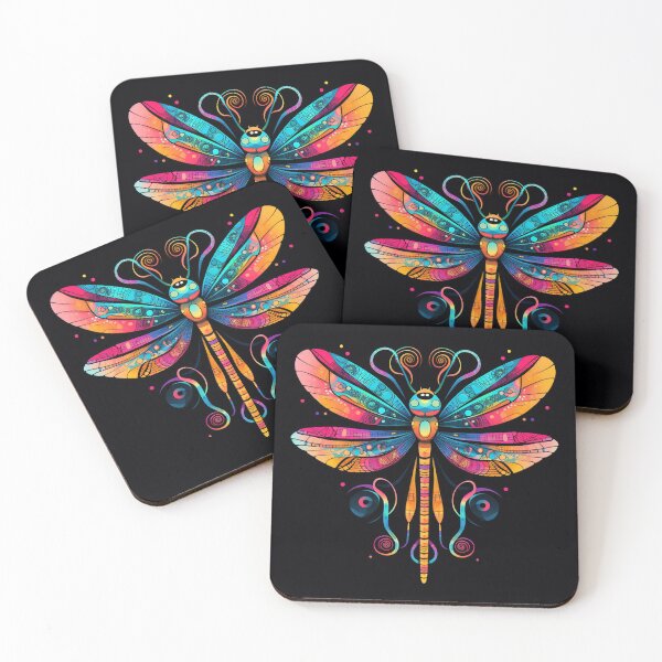Item preview, Dragonfly Neon Pop Art 1 designed and sold by AstroRisq.