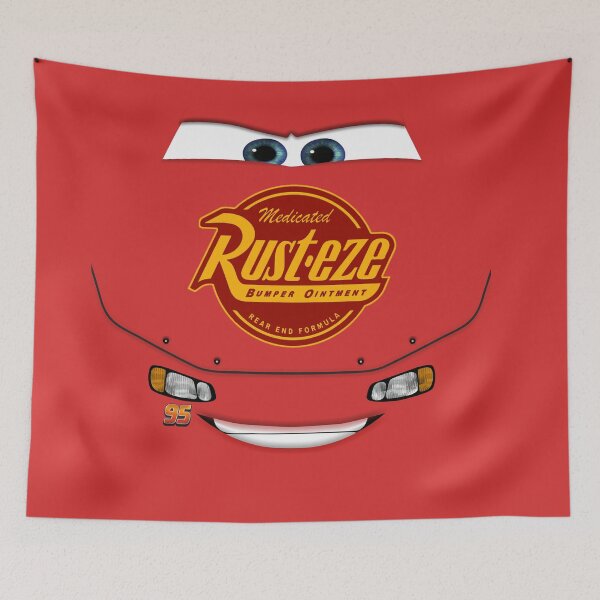 Item preview, Lightning McQueen's Sponsor's Logo From Rust-eze Medicated Bumper Ointment designed and sold by MagicalWardrobe.