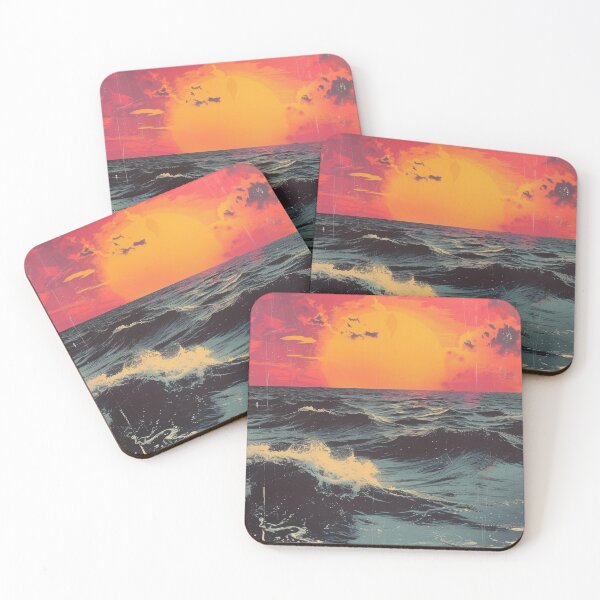 Item preview, Sea Moon Maritime Waves Ocean designed and sold by ArtHouseNiklas.