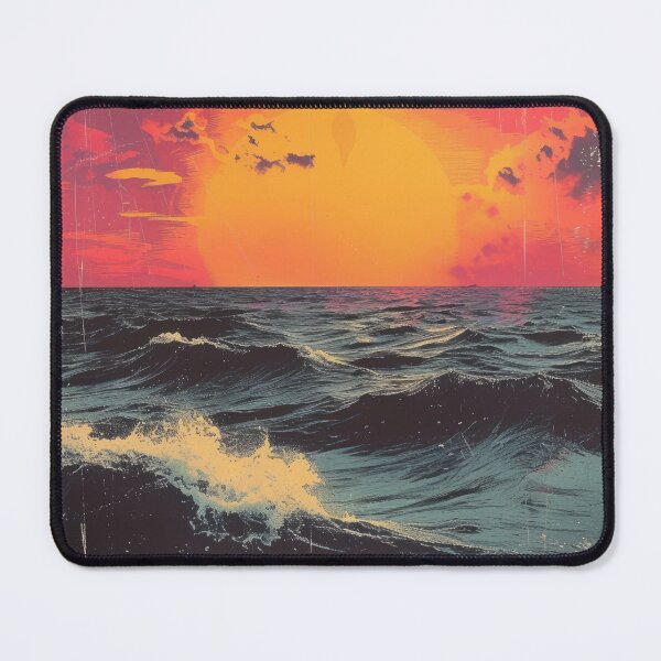 Item preview, Sea Moon Maritime Waves Ocean designed and sold by ArtHouseNiklas.