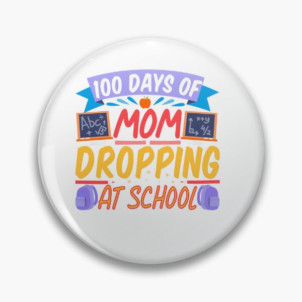 Item preview, Happy 100 Days Of Mom Drooping At School Mother Kids Vintage designed and sold by roboartpixel.